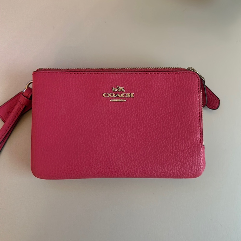 Coach pink wristlet